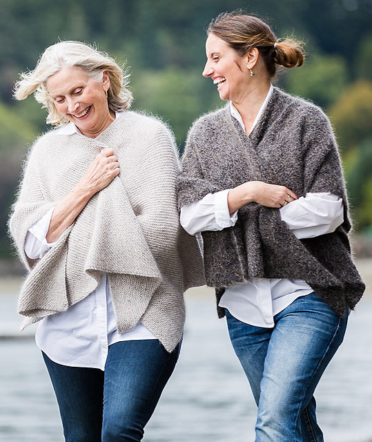 A Churchmouse Yarns and Teas Pattern - Quadrangle Wrap (PDF)