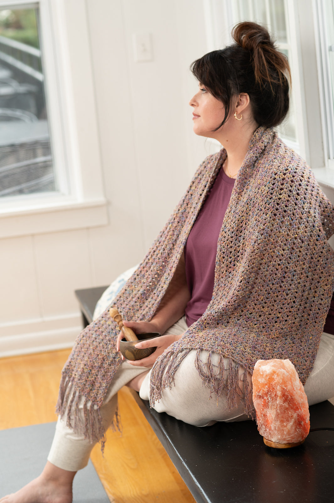 A Berroco Gaia Crochet Pattern - Chodron Shawl (PDF)