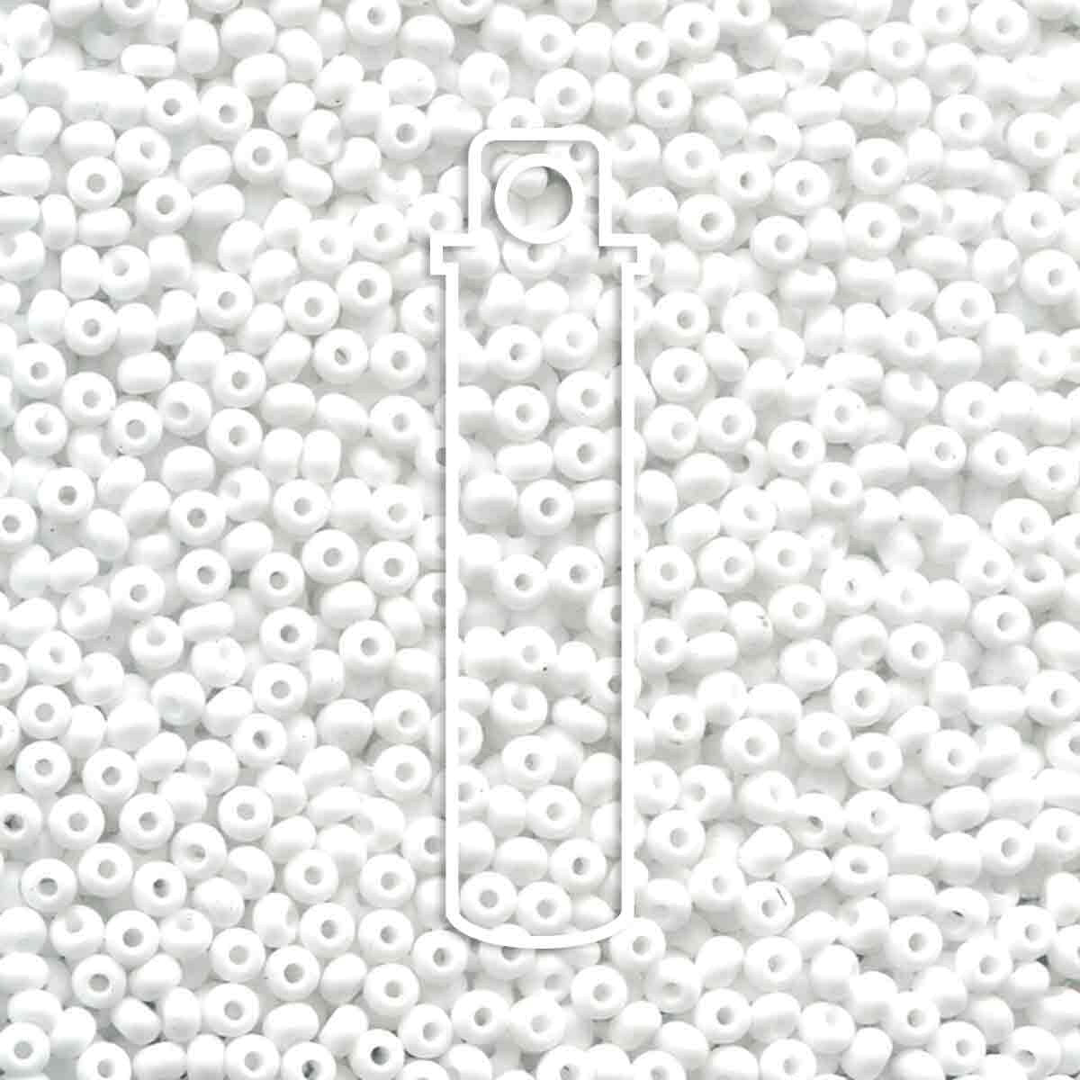 6/0 Czech Seed Beads  - Matte Chalk (Color #03050M) 20 Gram Tube