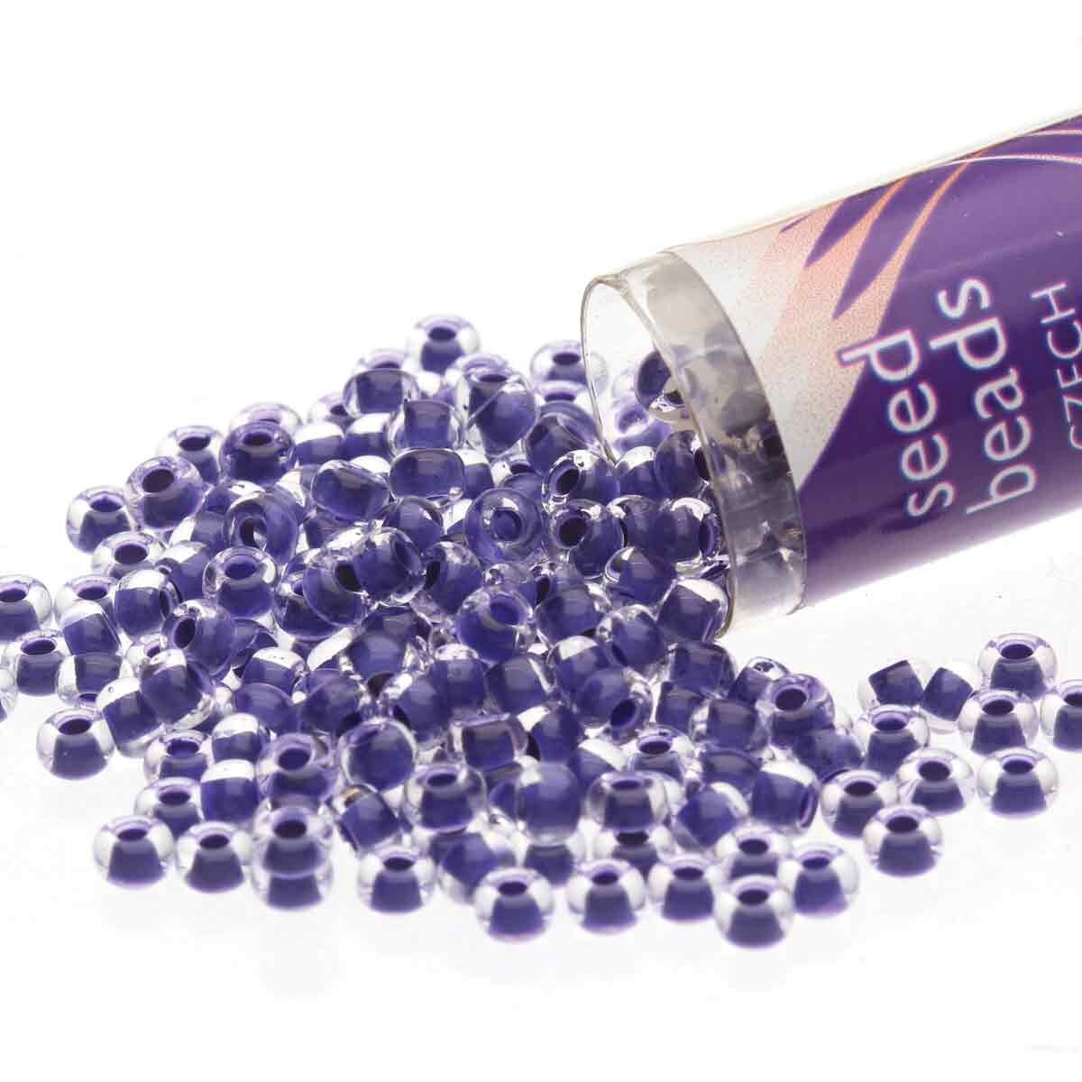 6/0 Czech Seed Beads  - Terra Intensive Purple (Color #08A28) 20 Gram Tube