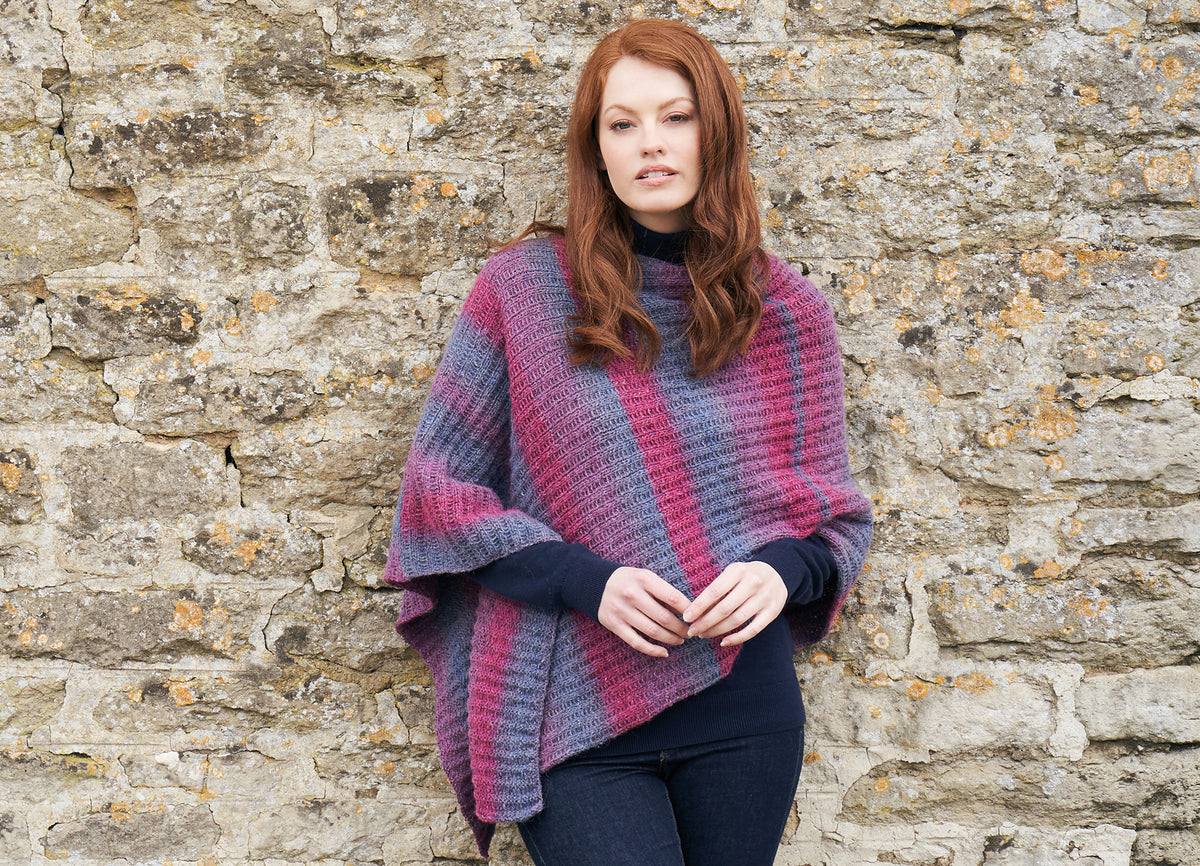 A Rowan Felted Tweed Colour Pattern - Savoy Poncho (PDF)