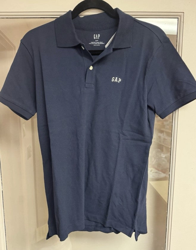 NWT 4-Pack Gap Men's Logo Piquae Polo Navy/White Size XS TP