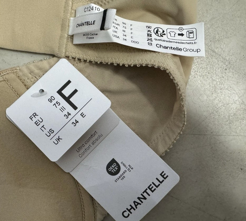 NWT Chantelle Invisible Smooth Custom Bra Size 34 DDD