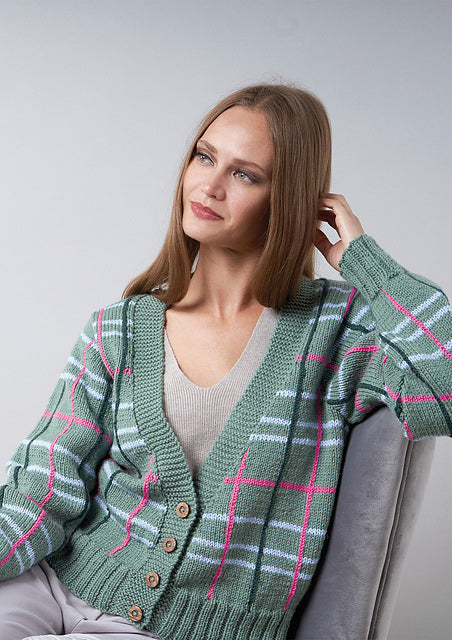 A Rowan Pure Wool Superwash Worsted Pattern - Sofa Cardigan (PDF)