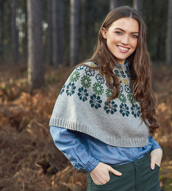 A Rowan Alpaca Soft DK Pattern - Solar Poncho (PDF)