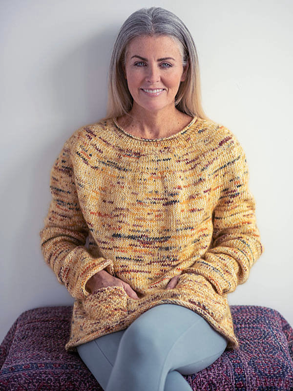 A Berroco Ultra Wool Handpaint & Aerial Pattern - Tumeric (PDF)