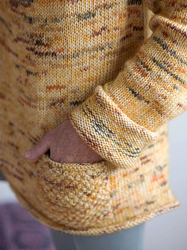 A Berroco Ultra Wool Handpaint & Aerial Pattern - Tumeric (PDF)