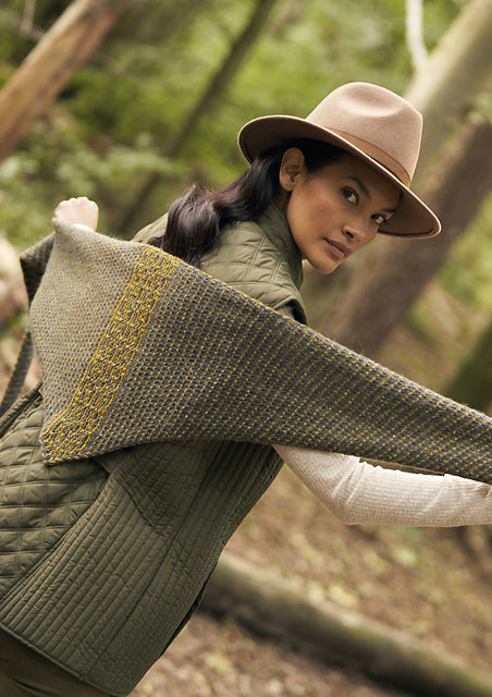 A Rowan Felted Tweed Pattern -  Tweed Shawlette (PDF)