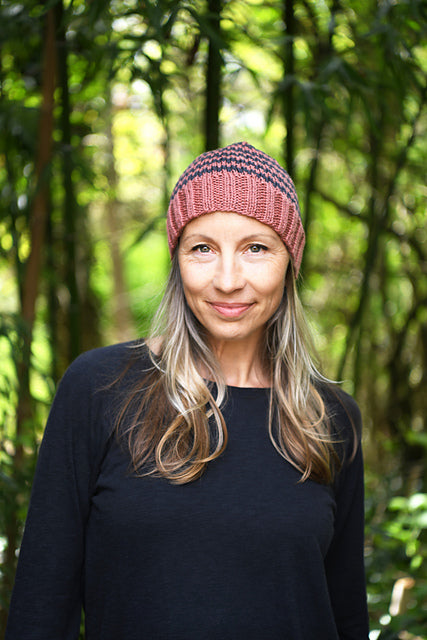 A FREE Cascade 220 Pattern - Crabapple Striped Hat (PDF)