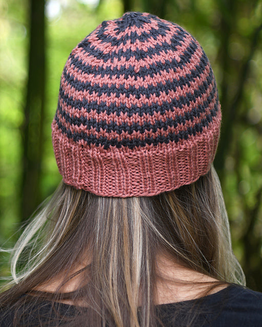 A FREE Cascade 220 Pattern - Crabapple Striped Hat (PDF)