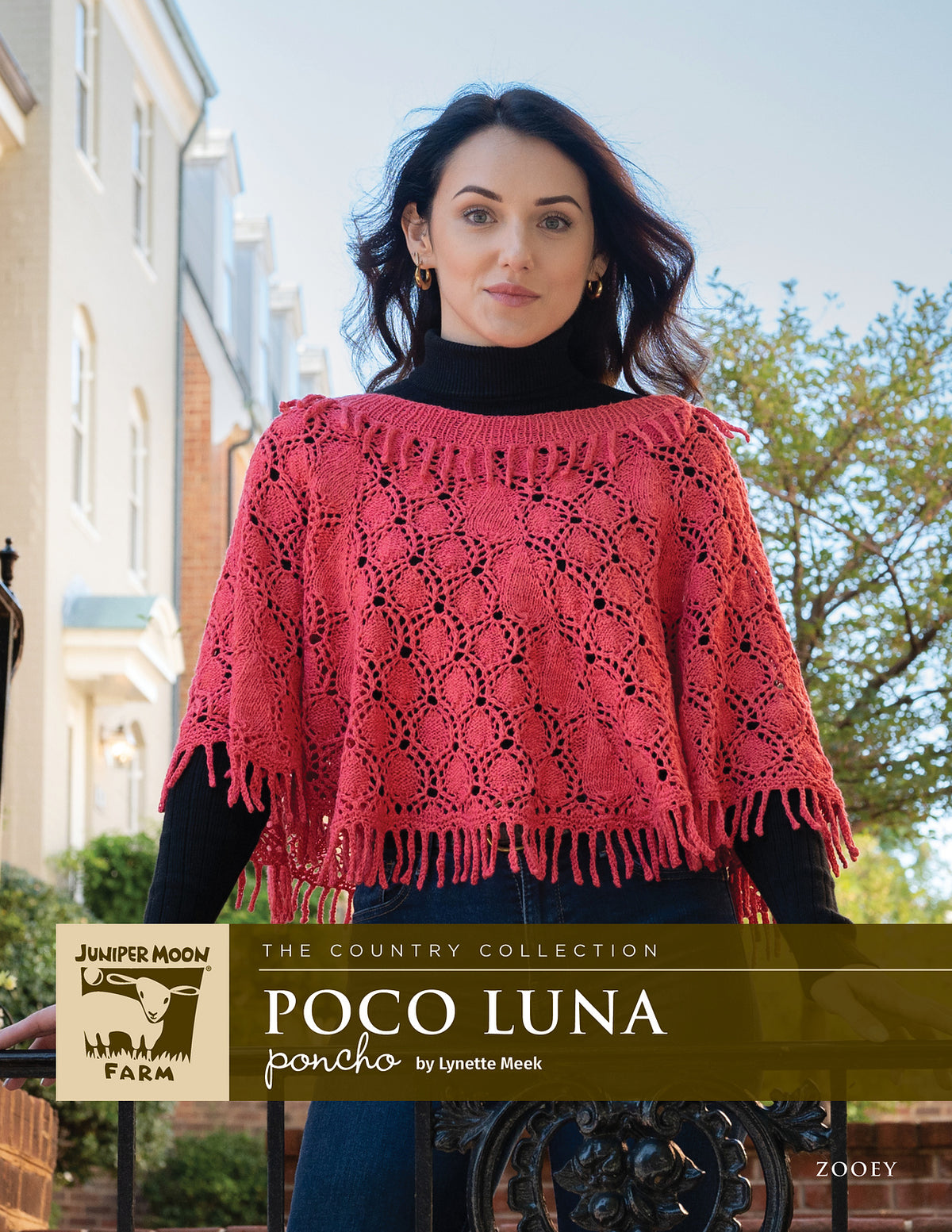 A Juniper Moon Farm Zooey Pattern - Poco Luna Poncho (PDF)