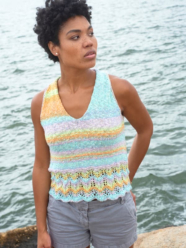 A Berroco Vivo Pattern - Agate Sleeveless Top (PDF)