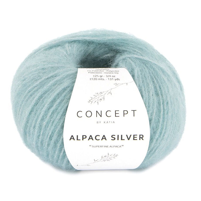 Katia Concept Alpaca Silver - Turquoise Silver (Color #279)