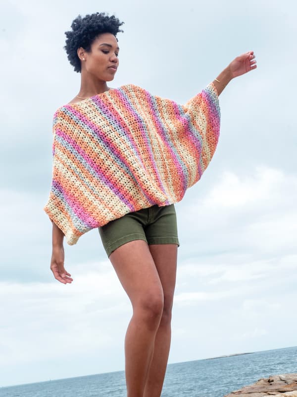 A Berroco Vivo Pattern - Ametrine Crochet Pullover (PDF)