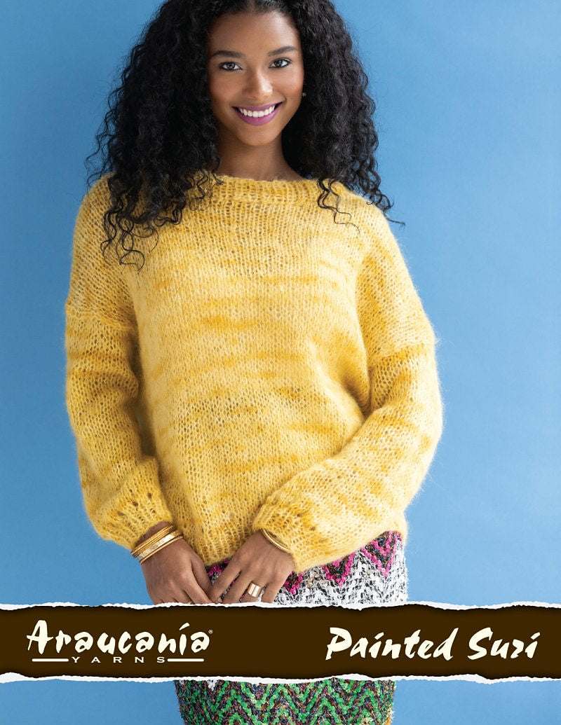 An Araucania Painted Suri Pattern - Ashby Sweater (Print Pattern)