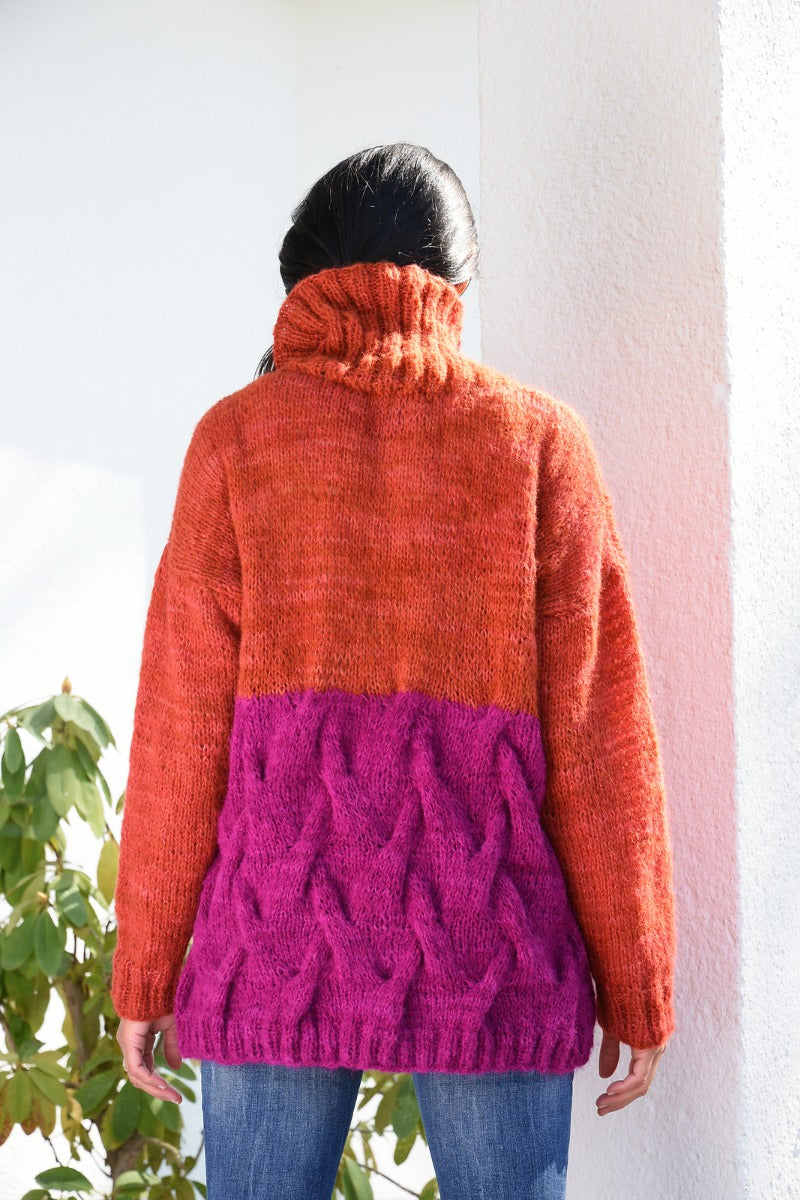 An Araucania Painted Suri Pattern - Livi Sweater (Print Pattern)