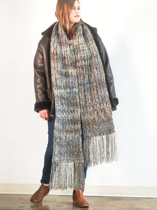 A Berroco Tiramisu Crochet Pattern - Avoca Scarf (PDF)