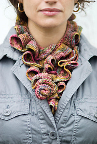 A Churchmouse Yarns and Teas Pattern - Barb’s Koigu Ruffle (PDF)