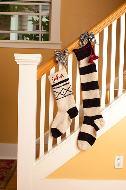 A Churchmouse Yarns and Teas Pattern - Basic Christmas Stockings (PDF)