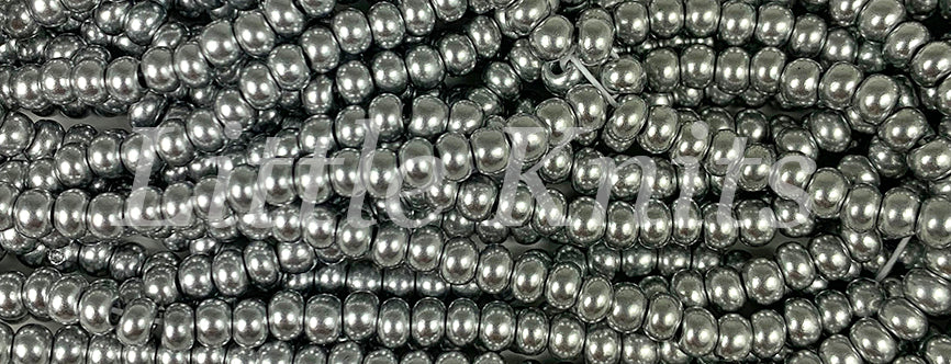Preciosa 6/0 Czech Seed Beads - Bright Silver (Color #01700)