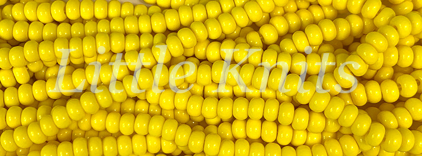 Preciosa 6/0 Czech Seed Beads - Opaque Yellow (Color #83110)