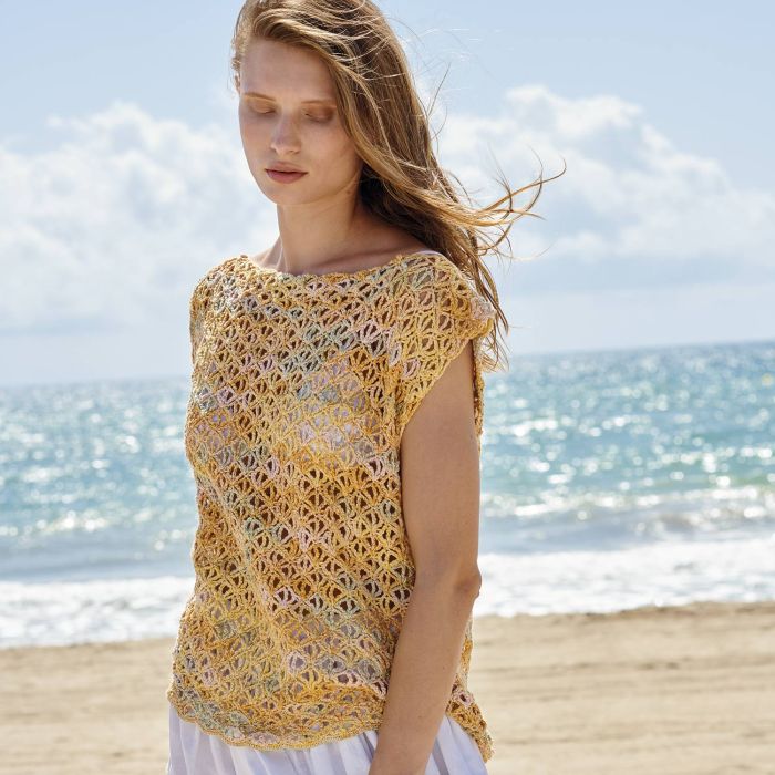 A Katia Bohemian Silk Pattern - Crochet Top (PDF)