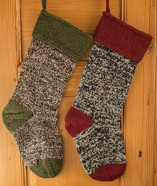 A Churchmouse Yarns and Teas Pattern - Basic Christmas Stockings (PDF)