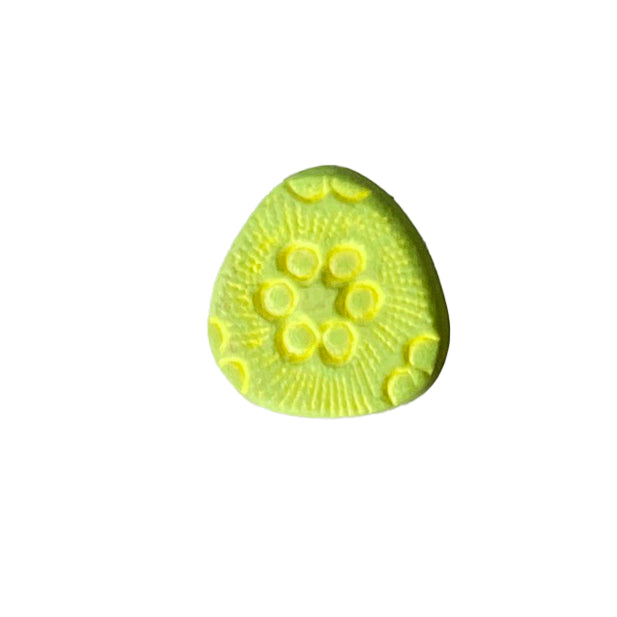 Fringe Buttons - Green Lily Pad