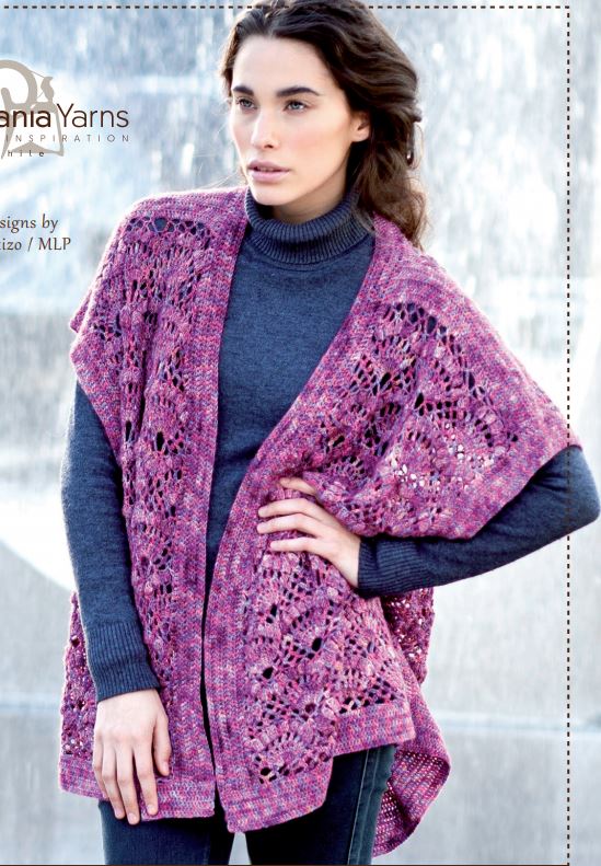 An Araucania Nuble Crochet Pattern - Sleeveless Cardigan A1009 (PDF)