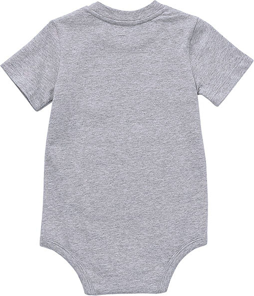 New, Carhartt unisex-baby Short-Sleeve Bodysuit with Logo Pocket, 3 Months