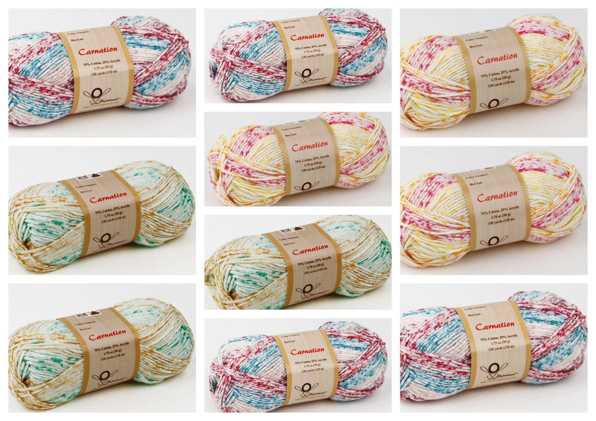 Jojoland Carnation Mystery Bag of 10 Skeins - 4/3/3 Color Split