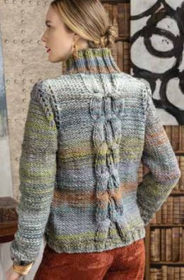 A Noro Kureyon Air Pattern - Center-Cable Pullover (PDF)