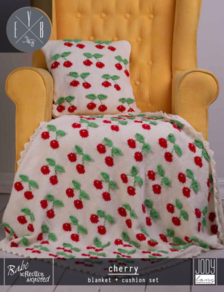 A FREE Euro Baby Pattern - Cherry Blanket & Cushion (PDF)