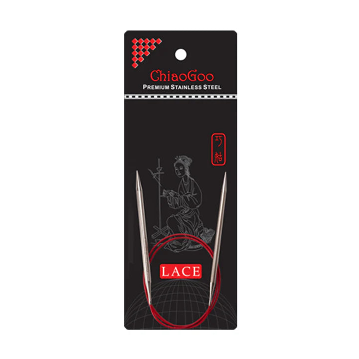 ChiaoGoo RED Lace 60" Circular Needles - US 0 (2 mm)