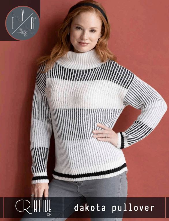 A Dakota Pullover - FREE with Purchase of 8 or More Skeins of Criative DK (PDF File)