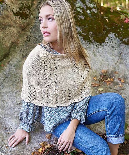 Eirian Capelet - FREE with Purchase of 3 or More Skeins of Cambria (PDF File)