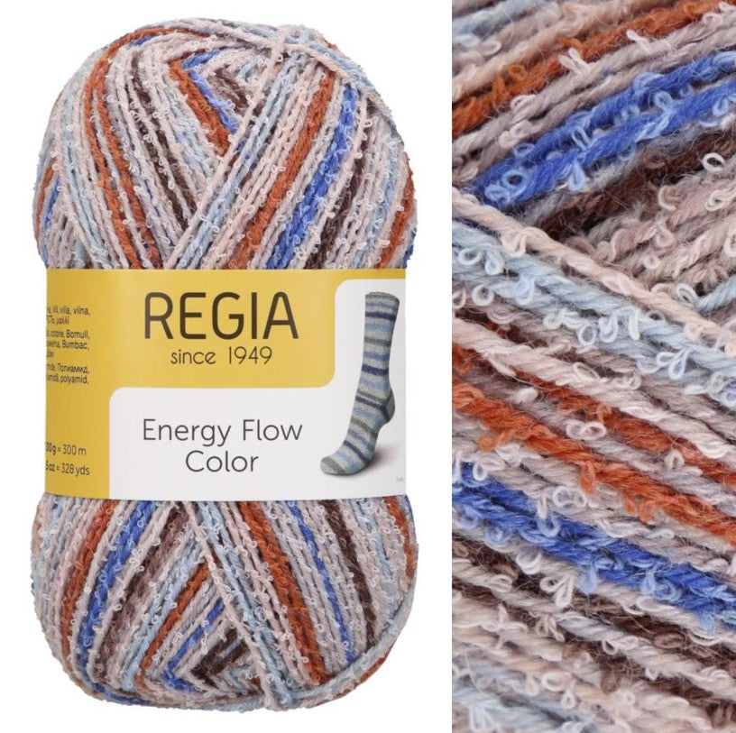 Regia Energy Flow - Loop, There It Is (Color #180) - FULL BAG SALE (5 Skeins)