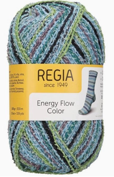 Regia Energy Flow - Loopy Lagoon Lark (Color #182) - TEN SKEIN BAG