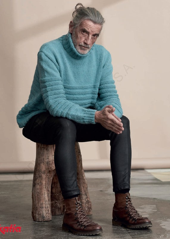 A Katia Essential Alpaca Pattern - Men's Sweater (PDF)