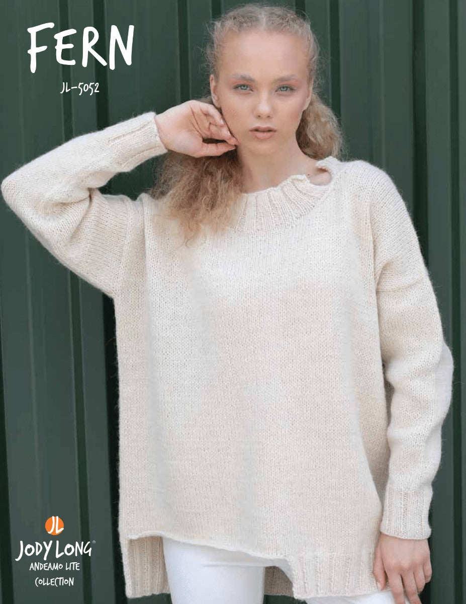 A FREE PATTERN W/ PURCHASES of Jody Long Andeamo Lite - Fern Sweater (PRINT COPY)