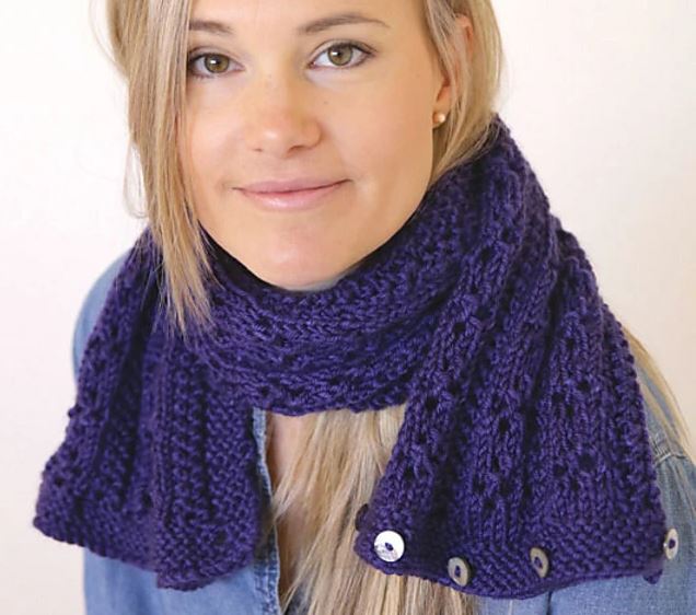 Fleya Buttoned Cowl - FREE with Cozy Soft Chunky purchase of 3 or more skeins (PDF File)