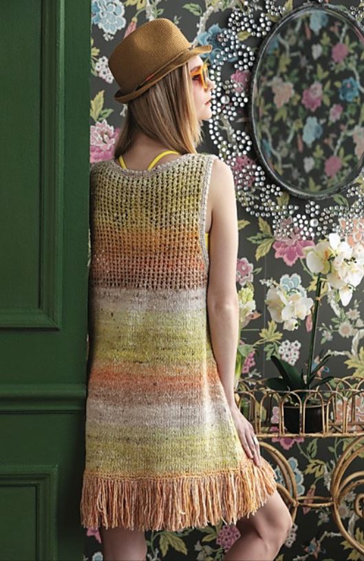 A Noro Akari Pattern - Fringed Dress #05 (PDF)