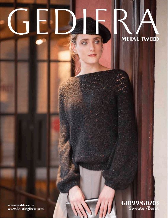 A Gedifra Crochet/Knit Sweater and Beret G0199/G0203 (PDF)