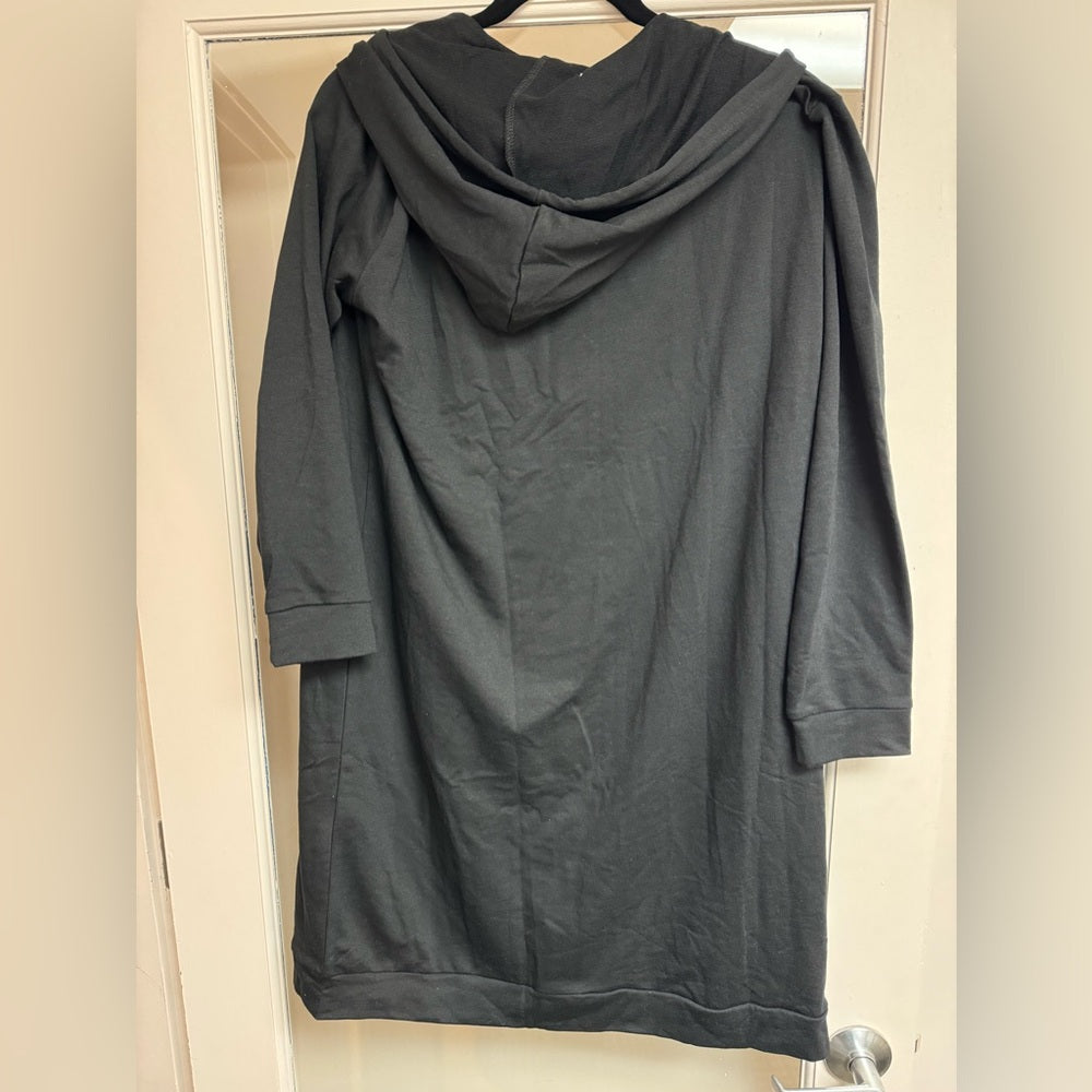Grace Karin Women's Casual Zip up Hoodie Tunic, Black, Size L