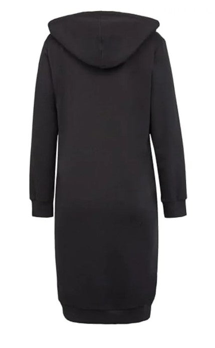 Grace Karin Women's Casual Zip up Hoodie Tunic, Black, Size L