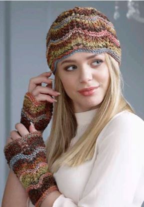 A FREE Louisa Harding Marmo & Mazzo Pattern - Bella Cowl, Scarf, Hat & Mitts (PDF)