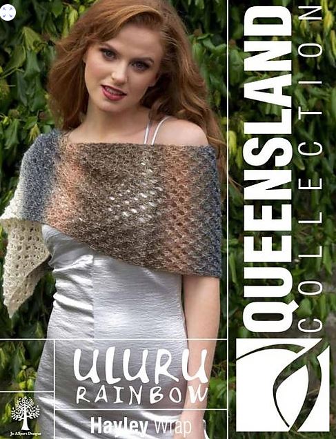 A Queensland Uluru or Uluru Rainbow Pattern - Hayley Wrap (PDF) - FREE WITH PURCHASES - One Free Pattern Per Purchase Please (PDF)