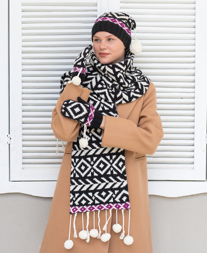A FREE PATTERN W/ PURCHASES of Jody Long Alpamayo - Azteca Accessories Set (PRINT COPY)