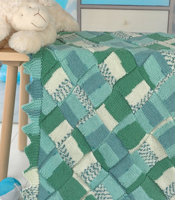 An EYB Fair Isle Pattern - Jungle Blanket (PDF)