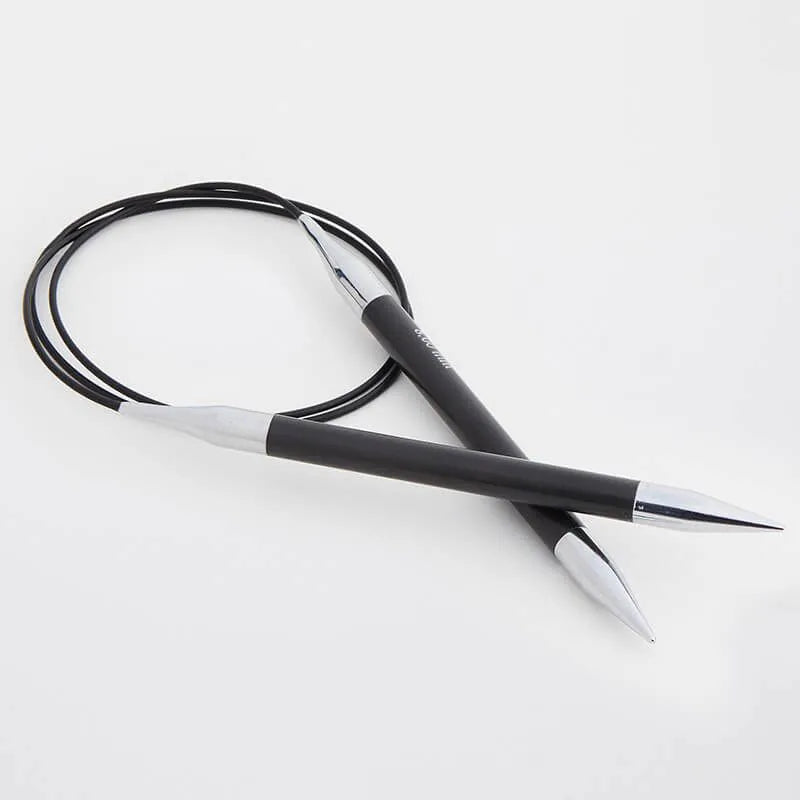 KnitPro Karbonz 16" Fixed Circular Needles - US 1 (2.25mm)